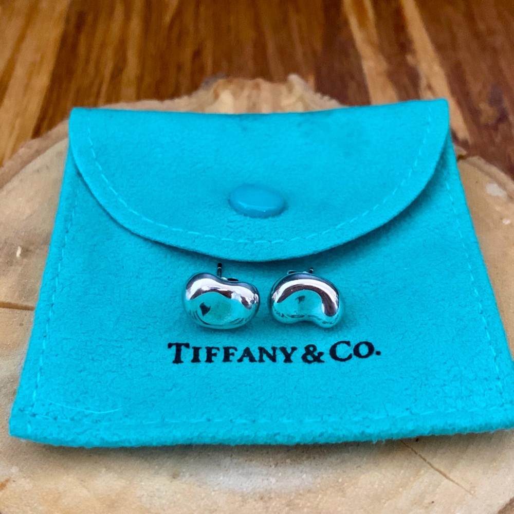 Tiffany & Co. Bean Stud Earrings with case